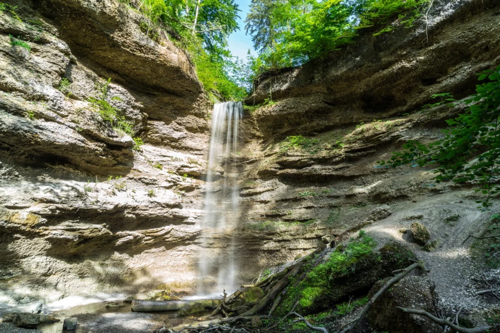 Wasserfall in der Paehler Schlucth am Ammersee